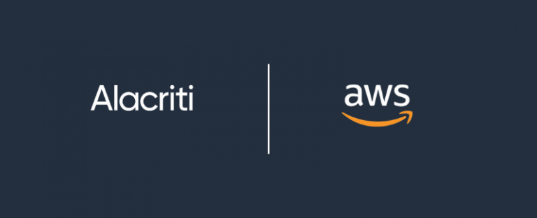 Alacriti and AWS partnership logos